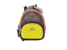 画像をギャラリービューアに読み込む, - COACH コーチ Signature Mini Coat Backpack Bag Charm シグネチャー ミニ コート バックパック バッグ チャーム C7803