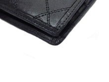 画像をギャラリービューアに読み込む, - CHANEL シャネル Bicolore ビコローレ Double Stitch ダブルステッチ Bi-Fold Wallet Without Coin Purse 小銭入れ無し 二つ折り財布