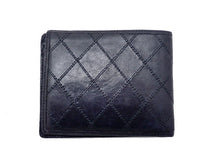 画像をギャラリービューアに読み込む, - CHANEL シャネル Bicolore ビコローレ Double Stitch ダブルステッチ Bi-Fold Wallet Without Coin Purse 小銭入れ無し 二つ折り財布