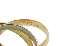 画像をギャラリービューアに読み込む, - カルティエ スリーカラー トリニティリング K18YG・WG・PG