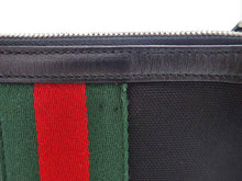 画像をギャラリービューアに読み込む, GUCCI グッチ Sherry Line シェリーライン Nylon Canvas ナイロンキャンバス Pochette Shoulder Bag ポシェット ショルダーバッグ 471454