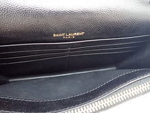 画像をギャラリービューアに読み込む, - YSL SAINT LAURENT サンローラン Cassandra Envelope Chain Wallet in Grain De Poudre Leather カサンドラ エンベロープ チェーンウォレット(グレイン・ド・プードルレザー) 742920BOW011000