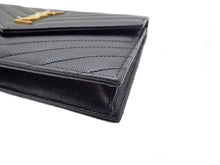 画像をギャラリービューアに読み込む, - YSL SAINT LAURENT サンローラン Cassandra Envelope Chain Wallet in Grain De Poudre Leather カサンドラ エンベロープ チェーンウォレット(グレイン・ド・プードルレザー) 742920BOW011000