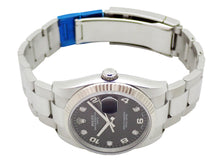 画像をギャラリービューアに読み込む, - ロレックス オイスターパーペチュアルデイト 115234G SS/WG 5Pダイヤ