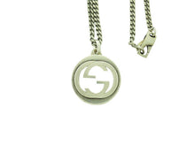 画像をギャラリービューアに読み込む, - GUCCI グッチ Interlocking G Pendant Necklace Silver925 インターロッキングG ペンダント シルバー ネックレス 246490 J8400 8106