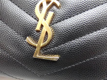 画像をギャラリービューアに読み込む, YSL SAINT LAURENT サンローラン CASSANDRE MATELASSÉ カサンドラ マトラッセ Monogram Compact Zip Around Wallet in Grain De Poudre Leather モノグラム コンパクト ジップアラウンド ウォレット(グレイン ド プードル エンボスレザー) 668288BOW011000