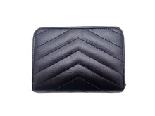 画像をギャラリービューアに読み込む, YSL SAINT LAURENT サンローラン CASSANDRE MATELASSÉ カサンドラ マトラッセ Monogram Compact Zip Around Wallet in Grain De Poudre Leather モノグラム コンパクト ジップアラウンド ウォレット(グレイン ド プードル エンボスレザー) 668288BOW011000