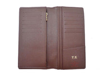 画像をギャラリービューアに読み込む, LOUIS VUITTON ルイヴィトン DAMIER EBENE ダミエ・エベヌ Portefeuille Brazza ポルトフォイユ・ブラザ N60017 イニシャル入り