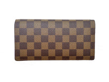 画像をギャラリービューアに読み込む, LOUIS VUITTON ルイヴィトン DAMIER EBENE ダミエ・エベヌ Portefeuille Brazza ポルトフォイユ・ブラザ N60017 イニシャル入り