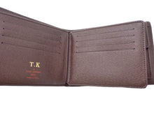 画像をギャラリービューアに読み込む, LOUIS VUITTON ルイヴィトン DAMIER EBENE ダミエ・エベヌ Portefeuille Florin ポルトフォイユ・フロリン N60011 イニシャル入り