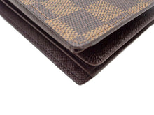 画像をギャラリービューアに読み込む, LOUIS VUITTON ルイヴィトン DAMIER EBENE ダミエ・エベヌ Portefeuille Florin ポルトフォイユ・フロリン N60011 イニシャル入り