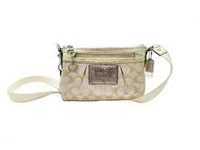 画像をギャラリービューアに読み込む, COACH コーチ POPPY Signature ポピー シグネチャー Pochette Shoulder Bag ポシェット ショルダーバッグ