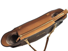 画像をギャラリービューアに読み込む, - MICHAEL KORS マイケルコース Jet Set Travel Signature Large ジェット セット トラベル シグネチャー ラージ Chain Shoulder Tote Bag チェーン ショルダー トートバッグ 35F8GTVE7B