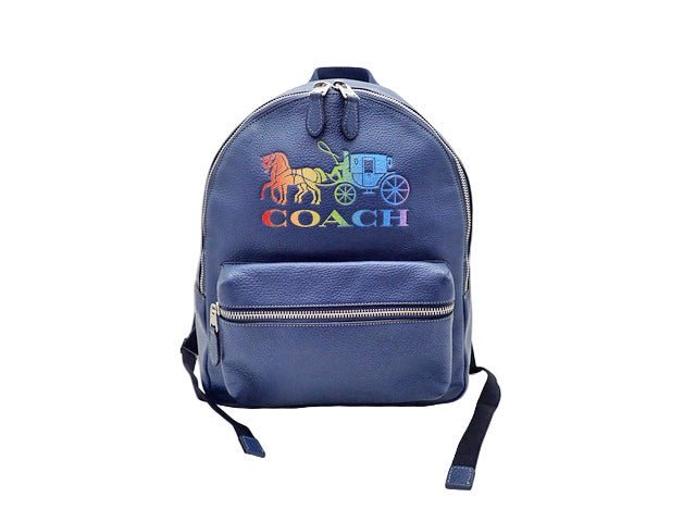 COACH コーチ Jes Backpack With Rainbow Horse And Carriage