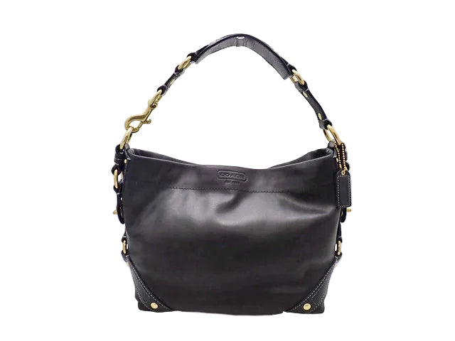 COACH コーチ Curly Leather カーリー レザー Hobo One Shoulder Bag