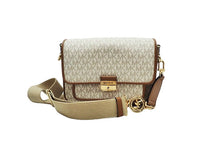画像をギャラリービューアに読み込む, MICHAEL KORS マイケルコース Bradshaw ブラッドショー Medium Logo and Leather Messenger Shoulder Bag ミディアム ロゴ アンド レザー メッセンジャー ショルダーバッグ 30S1G2BM2B