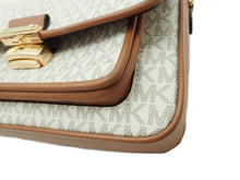 画像をギャラリービューアに読み込む, MICHAEL KORS マイケルコース Bradshaw ブラッドショー Medium Logo and Leather Messenger Shoulder Bag ミディアム ロゴ アンド レザー メッセンジャー ショルダーバッグ 30S1G2BM2B