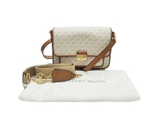 画像をギャラリービューアに読み込む, MICHAEL KORS マイケルコース Bradshaw ブラッドショー Medium Logo and Leather Messenger Shoulder Bag ミディアム ロゴ アンド レザー メッセンジャー ショルダーバッグ 30S1G2BM2B