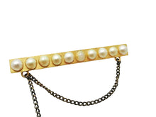 画像をギャラリービューアに読み込む, CHANEL シャネル Vintage ヴィンテージ COCO ココマーク Fake Pearl フェイクパール Brooch ブローチ