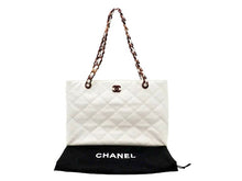 画像をギャラリービューアに読み込む, CHANEL シャネル COCO ココマーク Caviar Skin キャビアスキン Wood Grain ウッド調 Chain Shoulder Toto Bag チェーンショルダー トートバッグ