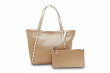 画像をギャラリービューアに読み込む, - Kitamura キタムラ Stitch Design Leather Tote Bag with Pouch ポーチ付き ステッチ デザイン レザー トートバッグ
