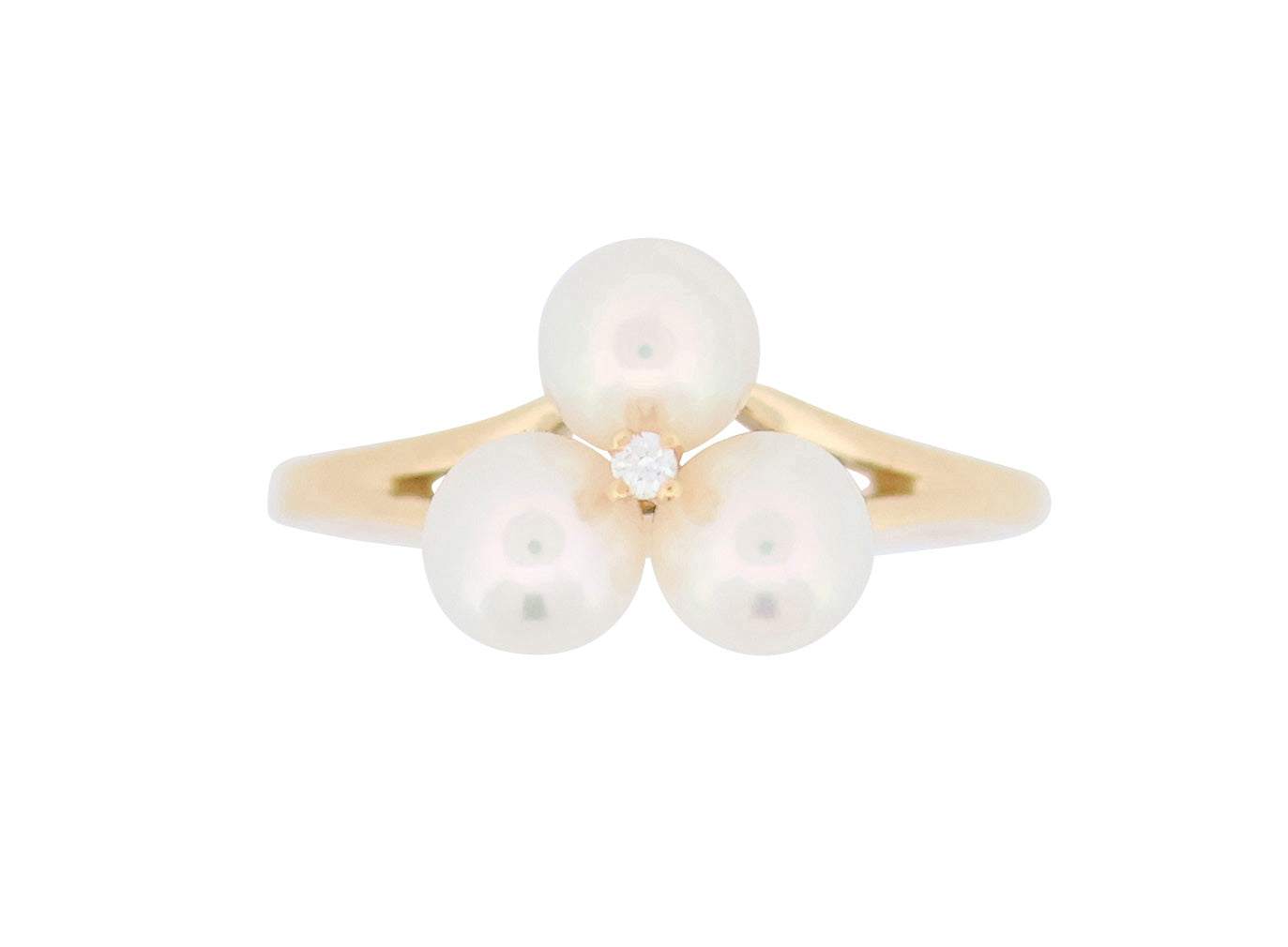MIKIMOTO ミキモト リング K18YG パール ダイヤ #16 – 正木屋質店