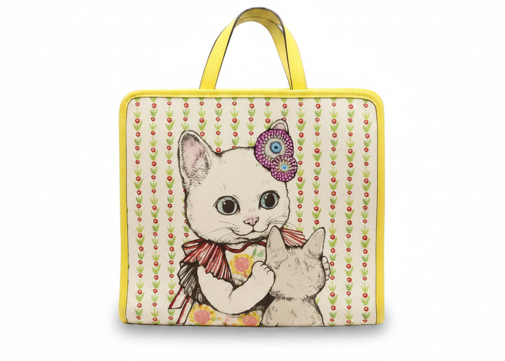 ★ゆっこ★GUCCIチルドレンズ　✖️ヒグチユウココラボトートバッグ★超美品 GUCCI グッチ Gucci x Yuko Higuchi グッチ ×ヒグチユウコ Kids Tote