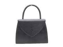 画像をギャラリービューアに読み込む, YSL SAINT LAURENT イブ・サンローラン Vintage ヴィンテージ Logo Leather Hand Bag ロゴマーク レザー ハンドバッグ