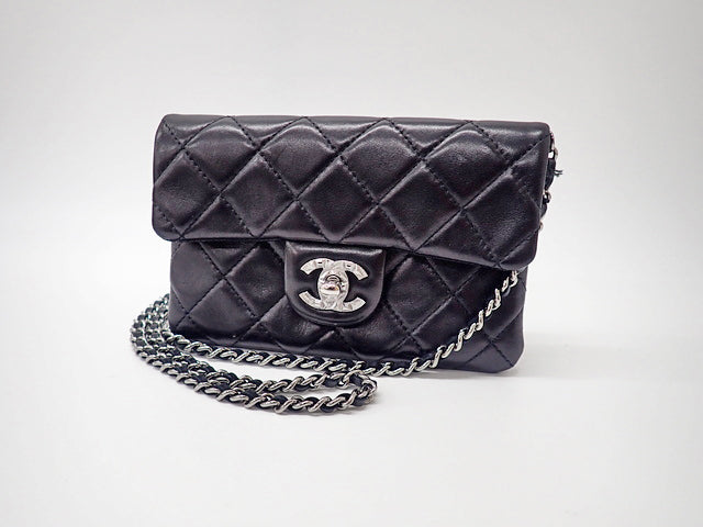 CHANEL シャネル Mini Matlasse ミニマトラッセ Chain Pochette Shoulder Bag チェーン ポシェ –  正木屋質店