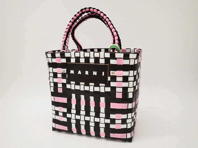 マルニ マーケット MARNI MARKET JERSEY HANDLE BASKET スクビ