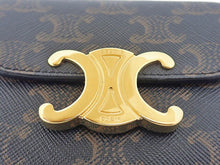 画像をギャラリービューアに読み込む, CELINE セリーヌ MINI CLAUDE IN TRIOMPHE CANVAS AND CALFSKIN ミニ クロード トリオンフキャンバス&カーフスキン Shoulder Bag ショルダーバッグ 10I512DQB.04LU