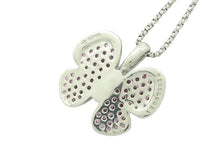 画像をギャラリービューアに読み込む, - ネックレス K18WG ダイヤ0.21 ピンクサファイヤ 0.96