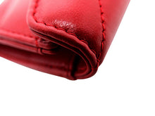 画像をギャラリービューアに読み込む, - YSL SAINT LAURENT サンローラン ルル エンベロープ ウォレット スモール シャイニーレッド キルティングレザー 504668OJ4066805