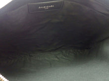 画像をギャラリービューアに読み込む, BALENCIAGA バレンシアガ NAVY ネイビー Leather Clip レザー クリップ Second Clutch Bag セカンド クラッチバッグ L