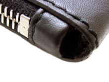 画像をギャラリービューアに読み込む, BALENCIAGA バレンシアガ NAVY ネイビー Leather Clip レザー クリップ Second Clutch Bag セカンド クラッチバッグ L