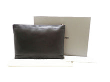 画像をギャラリービューアに読み込む, BALENCIAGA バレンシアガ NAVY ネイビー Leather Clip レザー クリップ Second Clutch Bag セカンド クラッチバッグ L