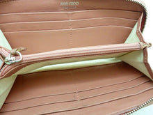 画像をギャラリービューアに読み込む, - JIMMY CHOO ジミーチュウ FILIPA スター スタッズ ジップ アラウンド ウォレット ピンクベージュ