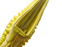 画像をギャラリービューアに読み込む, - Christian Louboutin クリスチャンルブタン ルビポッシュ スパイクスタッズ クラッチバッグ ウォレット イエロー/赤 カーフ