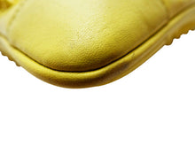 画像をギャラリービューアに読み込む, - Christian Louboutin クリスチャンルブタン ルビポッシュ スパイクスタッズ クラッチバッグ ウォレット イエロー/赤 カーフ