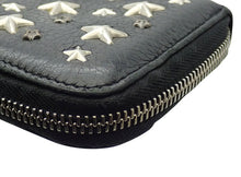 画像をギャラリービューアに読み込む, JIMMY CHOO ジミーチュウ FILIPA クリスタル スター スタッズ ジップ アラウンド ウォレット