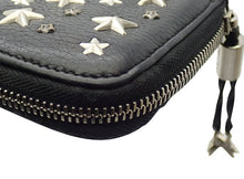 画像をギャラリービューアに読み込む, JIMMY CHOO ジミーチュウ FILIPA クリスタル スター スタッズ ジップ アラウンド ウォレット