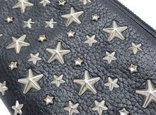 画像をギャラリービューアに読み込む, JIMMY CHOO ジミーチュウ FILIPA クリスタル スター スタッズ ジップ アラウンド ウォレット