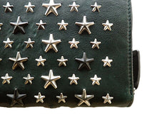 画像をギャラリービューアに読み込む, JIMMY CHOO ジミーチュウ カーナビー スタースタッズ付 ジップアラウンド ウォレット