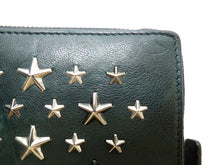 画像をギャラリービューアに読み込む, JIMMY CHOO ジミーチュウ カーナビー スタースタッズ付 ジップアラウンド ウォレット
