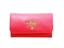 画像をギャラリービューアに読み込む, - PRADA プラダ 1PG222 サフィアーノレザー 6連キーケース ピオニア(ピンク) 革
