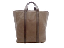 画像をギャラリービューアに読み込む, - HIROFU ヒロフ レザー トートバッグ グレージュ/グレー 付属ストラップなし