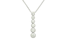 画像をギャラリービューアに読み込む, - ティファニー ジャズ グラジュエイテッド ドロップ ネックレス Pt950