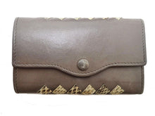 画像をギャラリービューアに読み込む, - BOTTEGA VENETA ボッテガ・ヴェネタ Intrecciato Leather/Python イントレチャート レザー/パイソン 6-key case 6連キーケース モカ