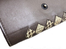 画像をギャラリービューアに読み込む, - BOTTEGA VENETA ボッテガ・ヴェネタ Intrecciato Leather/Python イントレチャート レザー/パイソン 6-key case 6連キーケース モカ