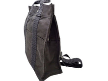 画像をギャラリービューアに読み込む, HERMES エルメス Herline A Dos MM エールライン アドMM ナイロンキャンバス グレー 付属カデナ・鍵なし